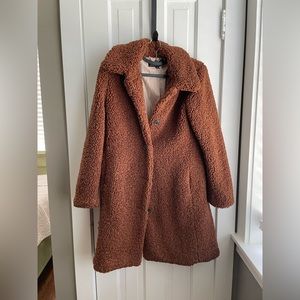 Jcrew teddy Sherpa topcoat size medium